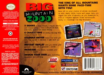 Big Mountain 2000 (USA) box cover back